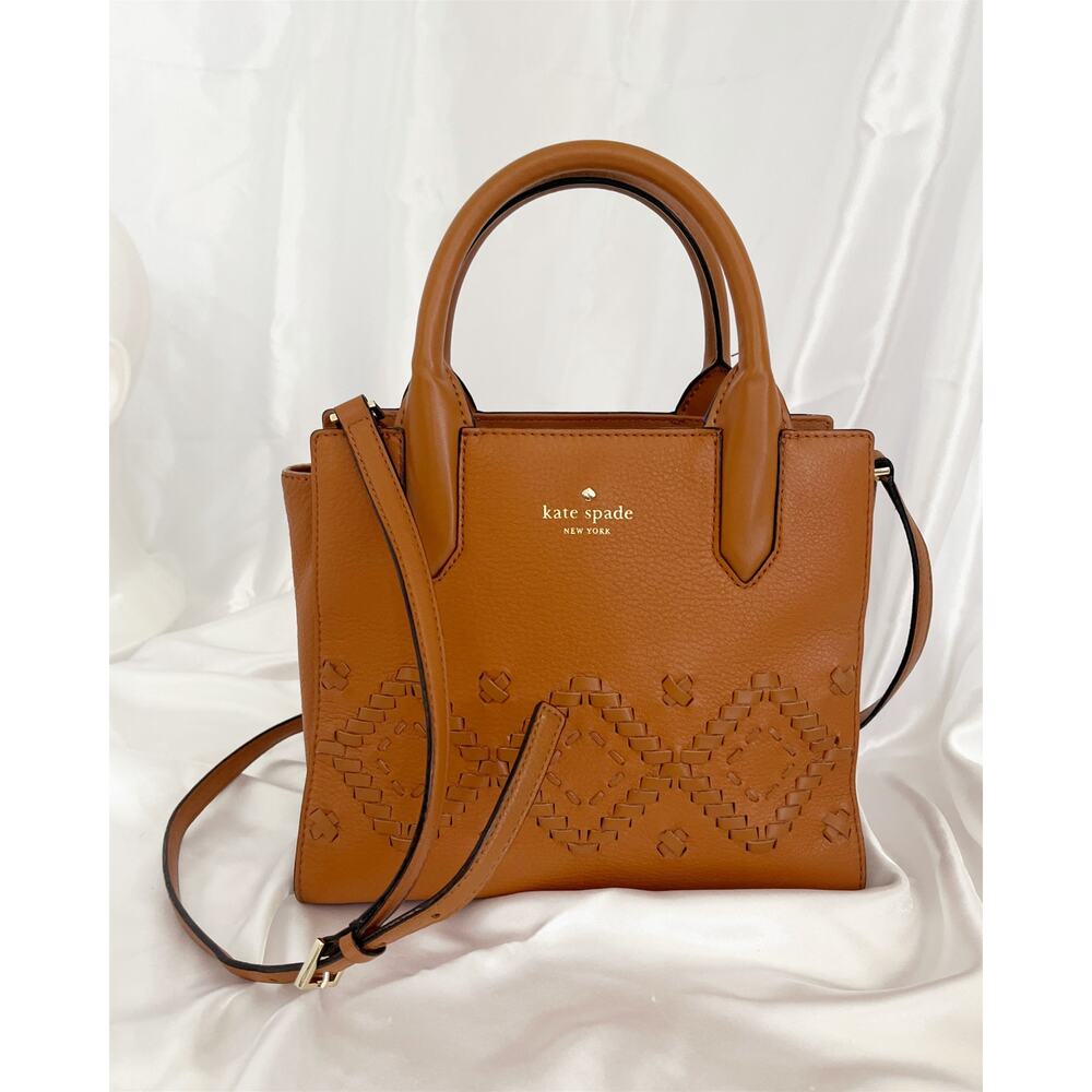 KATE SPADE New York Flynn Meriwether Leather Top Handle Crossbody Bag